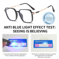 Miniatyrbillede 3 af 10: Anti-blåt lys læsebriller Firkantede briller BLÅ STYRKE Blue Strength 300
