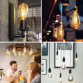 Miniatyrbillede 3 af 10: Krystalpære ST64 LED-pære 8W-2700K 8W-2700K 8W-2700K
