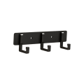 Miniatyrbilde 1 av 10: Vegg Dørkrok Stue Dørkrok SORT 3 KROKER 3 KROKER Black 3 hooks-3 hooks
