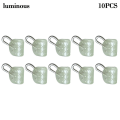 Miniatyrbillede 1 af 10: 20 stk Abo Float Connectors Clear Snap LUMINOUS LUMINOUS luminous