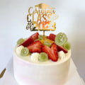 Miniatyrbillede 6 af 9: 5 stk Cake Topper Happy Graduation 6 6 6