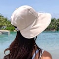 Miniatyrbillede 7 af 10: Hestehale Bucket Hat Beach Cap SORT Black