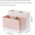 Miniatyrbillede 2 af 5: Opbevaringsorganisator Blyantkortholder Desktop Box Container