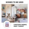 Miniatyrbilde 4 av 9: Animal Dart Board aritmetisk leketøy MONKEY MONKEY monkey