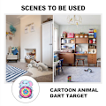 Pikkukuva 4 / 9: Animal Dart Board Aritmeettinen lelu MONKEY MONKEY monkey