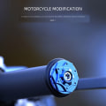 Miniatyrbillede 5 af 10: 2 STK Motorcykelstyr End Håndgreb Cap SORT black
