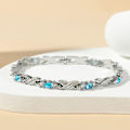 Miniatyrbilde 8 av 10: Magnetiske armbånd Menopause Reliving Armbånd MULTICOLORED #2 Multicolored #2 Gold Chain