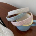 Miniatyrbillede 7 af 10: Glitter Pailletter Pandebånd Brede Pandebånd BLÅ Blue