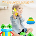 Pikkukuva 5 / 10: Pyramid Blocks Set Set 10 kpl 10 kpl 10pcs