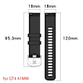 Miniatyrbillede 4 af 10: 1 Stk Urrem Armbånd SORT TIL 41MM SORT TIL 41MM black for 41mm