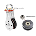 Miniatyrbillede 6 af 6: Single Pulley Block Wire Rope Pulley Wheel