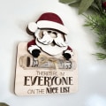 Miniatyrbillede 7 af 8: Julepengeholder Julemandens liste Julepengeholder C C C