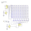 Miniatyrbillede 5 af 6: LED Pursuit Light Kit Lodning Practice LED Chaser PCB Board