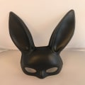 Miniatyrbillede 3 af 10: Bunny Mask Ansigt Lang HVID white