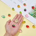 Pikkukuva 7 / 10: 40 kpl 3D Resin Fruit Charms pieniä riipushelmiä