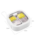 Miniatyrbillede 1 af 10: Mini Opbevaringsetui Desktop Orangizer Box HVID white