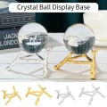 Miniatyrbilde 4 av 10: Crystal Ball Display Base Metal Gren Stativ SVART L Black L