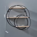 Miniatyrbillede 1 af 10: Opbevaringsstativ Væg Opbevaringsstativ SEMICIRCLE SORT HALVCIRKEL SORT Semicircle Black
