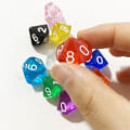 Miniatyrbild 4 av 10: 10st/ set DND-tärningar Polyedriska tärningar BLÅ BLÅ Blue