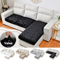 Miniatyrbillede 2 af 10: Stretch-pudebetræk til sofasæder HVID 2 White 2 Seaters-2 Seaters