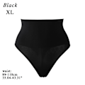 Miniatyrbild 1 av 10: Slimming Waist Trainer String G-string SVART XL Black XL