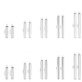 Miniatyrbilde 1 av 5: 100 stk Slide On End Spenne Tube Spenne Spenne Tubes Skyve Ende
