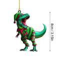 Miniatyrbilde 2 av 10: Jule Dinosaur Ornament Juletre Dinosaur Anheng 2 2 2