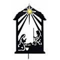 Miniatyrbillede 1 af 7: Nativity Shadow Stakes Dekorativ bunke B B B