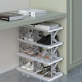 Miniatyrbilde 3 av 10: Sammenleggbare skostativer Skoskap GRÅ 3 LAG GRÅ 3 LAG Gray 3 layers