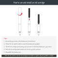 Miniatyrbillede 4 af 5: Pen Fyldepen Sort Klassisk Pen