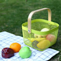 Miniatyrbillede 1 af 9: Metal Mesh Stål Kurv Opbevaring Organizer Kurv GRØN Green