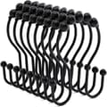 Duschdraperikrokar Gardinringar SVART black
