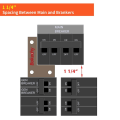 Miniatyrbilde 4 av 7: Generator Interlock Kit 200 Amp Hovedbryter Panel Big Easy