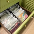 Miniatyrbillede 10 af 10: 15 Stk/pakke Lynlåsposer Frosted Bag Opbevaringsorganisator 15Pcs/pack