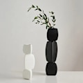 Miniatyrbillede 8 af 10: Minimalistisk Vase Sort Vase SORT B B black B-B