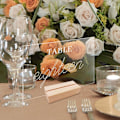 Miniatyrbillede 2 af 10: 2 stk. bordnummerskilt klare displayskilte LSTYLE 2 STYLE 2 LStyle 2