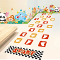 Pikkukuva 5 / 7: Hopscotch Game lattiatarrat kädet ja jalat print