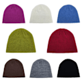 Miniatyrbillede 6 af 10: Beanie Hat Strikket Hue SORT Black