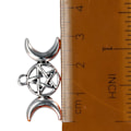 Pikkukuva 7 / 8: Moon Goddess Pendant Charms Pentagram Moon Charms Triple Moon