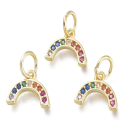 Miniatyrbilde 1 av 5: 20 stk Rainbow Crystal Charm Anheng Dingle Dekorasjoner Halv