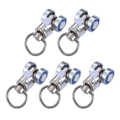 Miniatyrbillede 1 af 8: 5 Stk Gardinskinneremskiver Gardinruller Skydehjul 5Pcs