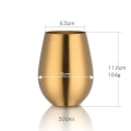 Miniatyrbillede 2 af 10: 500ml Øl Vinkop Juice Mælk Kop ROSE GULD rose gold