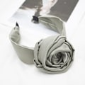 Miniatyrbillede 1 af 8: Blomster pandebånd Bred hårbøjle GRÅ grey