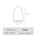 Miniatyrbilde 1 av 10: 1/2/3/4/5stk Fiske Tungsten fallsynke 21G-1PC 21G-1PC 21g-1pc