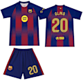 Miniatyrbilde 1 av 2: 2025-2026 Barcelona Hjemme fotballdrakt for barn Nr. 20 Olmo Adult XL