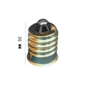 Miniatyrbillede 2 af 10: 10 STK E14 til E12 Lysfatning Lampeholder SORT black