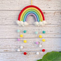 Miniatyrbillede 1 af 10: Rainbow Clouds Tapestry Vægophængning 7 7 7