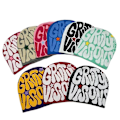 Miniatyrbilde 10 av 10: Strikkehette Lue Beanie Bonnet ROSE RED&WHITE rose red&white