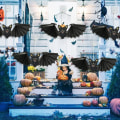 Miniatyrbilde 10 av 10: 2 stk Halloween papirflaggermus hengende gresskarhatt anheng C C C