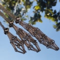 Miniatyrbilde 10 av 10: Krystallholder Cage Halskjede Krystall Net Metal Halskjede M M